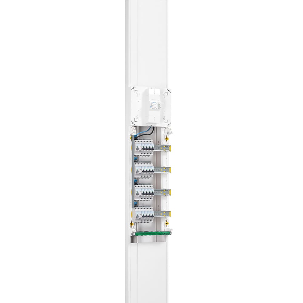 Coffret Drivia 13 modules 4 rangées IP30 IK05 - Blanc RAL9003