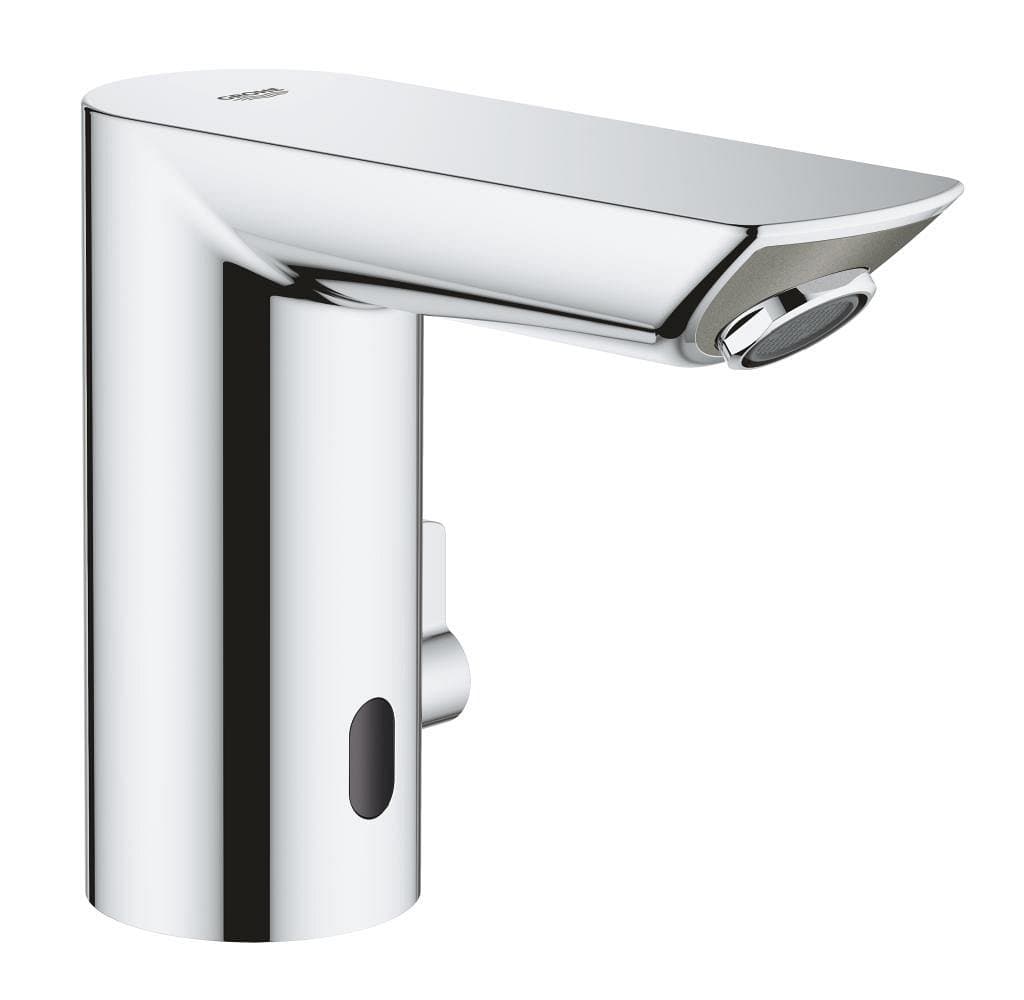 Mitigeur lavabo infrarouge avec limiteur de temperature ajustable GROHE Bau Cosmopolitan E Chrome