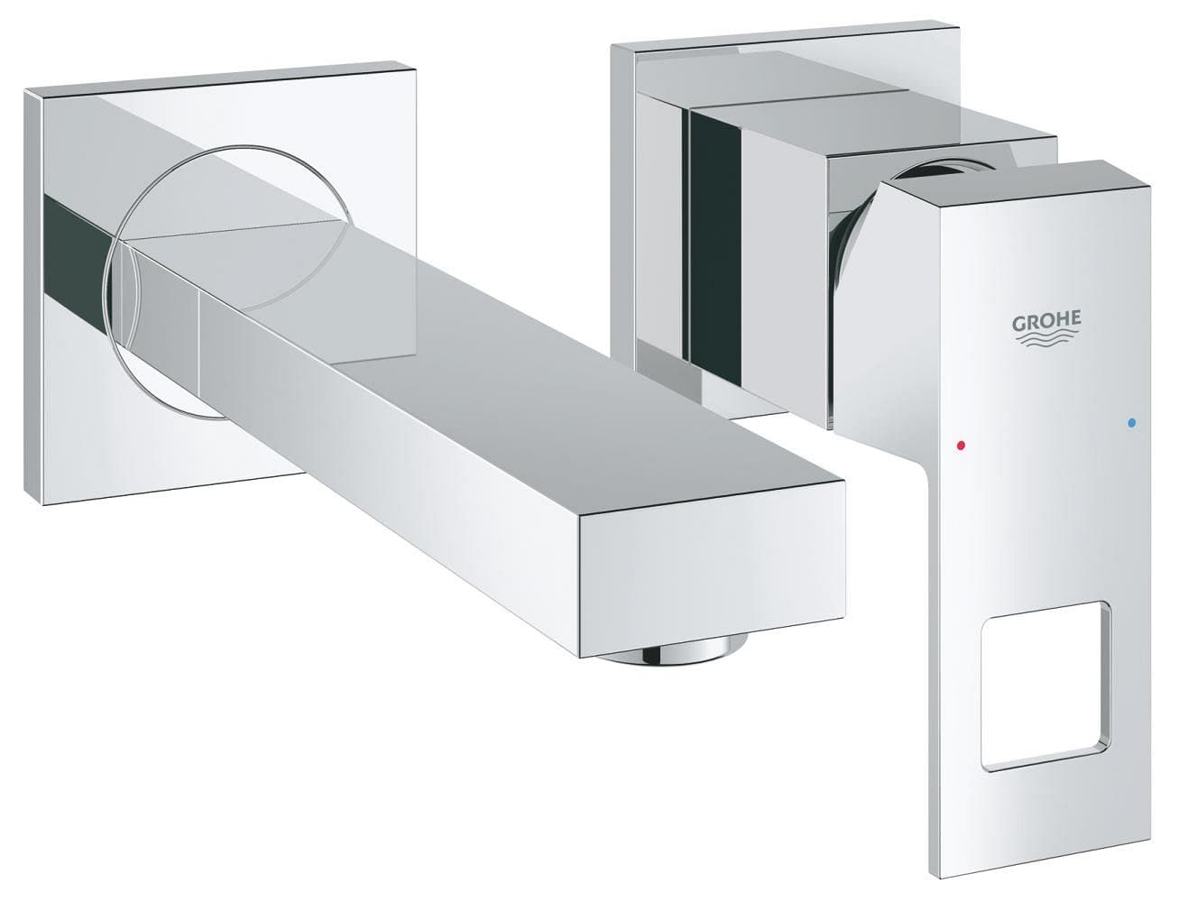 Mitigeur monocommande 2 trous lavabo GROHE Eurocube Chrome