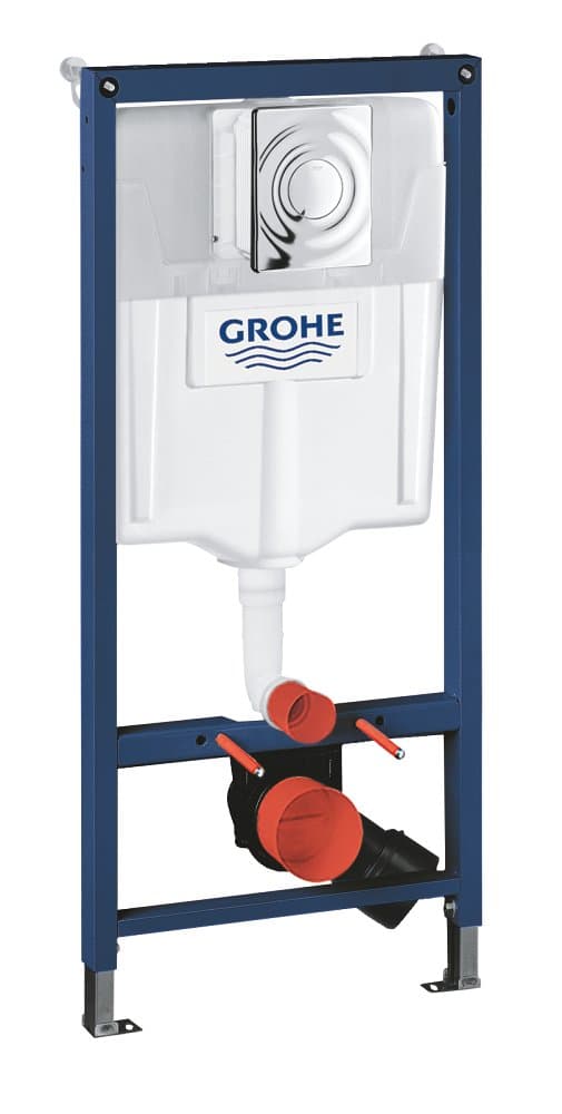 En 1 pour WC, hauteur d'installation 1,13M GROHE Solido Pack Chrome