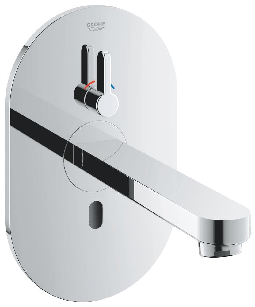 Mitigeur lavabo infra rouge avec mitigeur et limiteur de temperature ajustable GROHE Eurosmart Cosmopolitan E Chrome