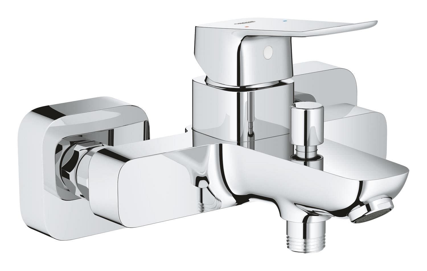 Single-Lever Bath/Shower Mixer with Diverter – Wall-Mounted GROHE Dice Chrome