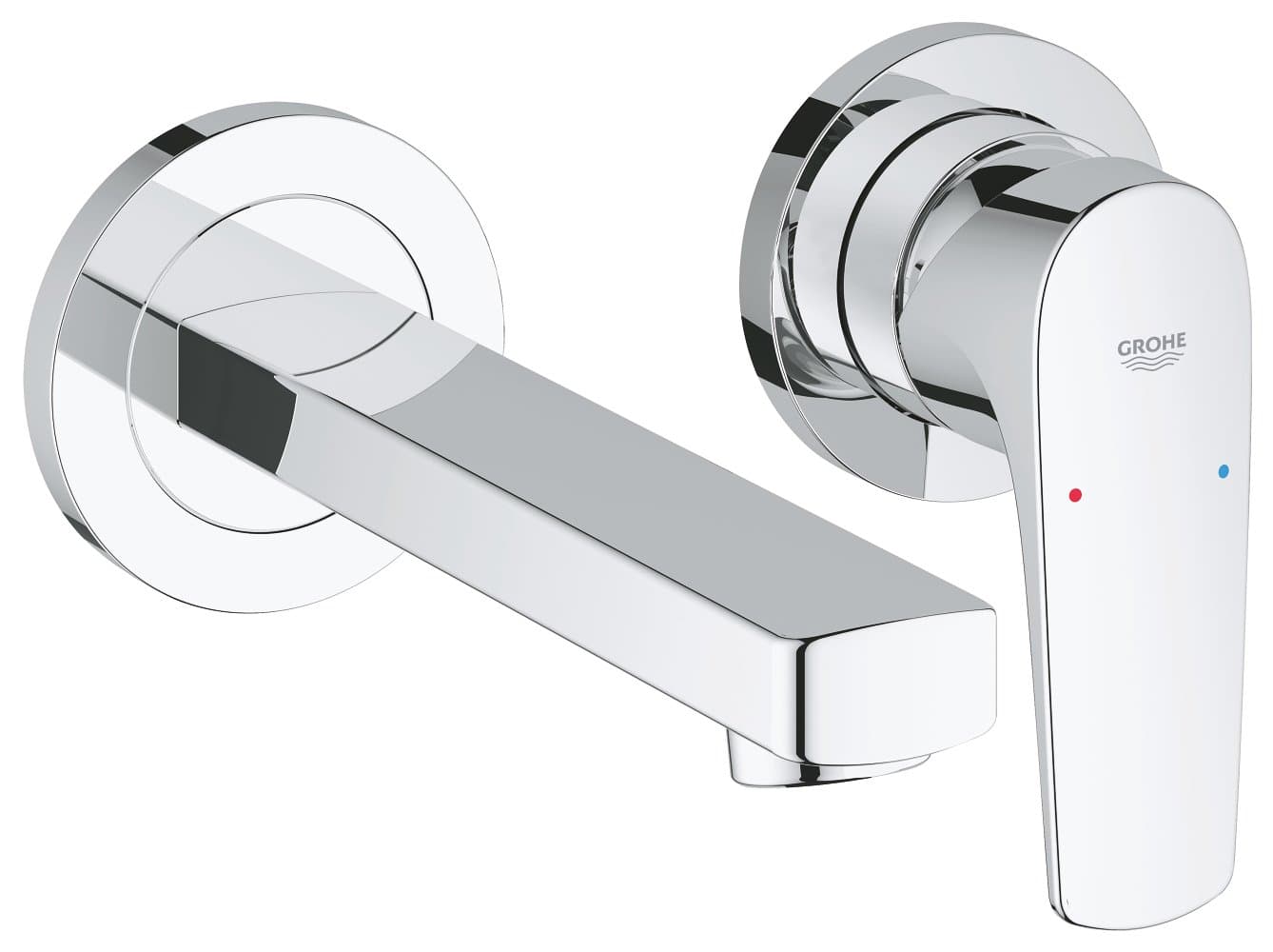 Mitigeur monocommande 2 trous lavabo GROHE Bauflow Chrome