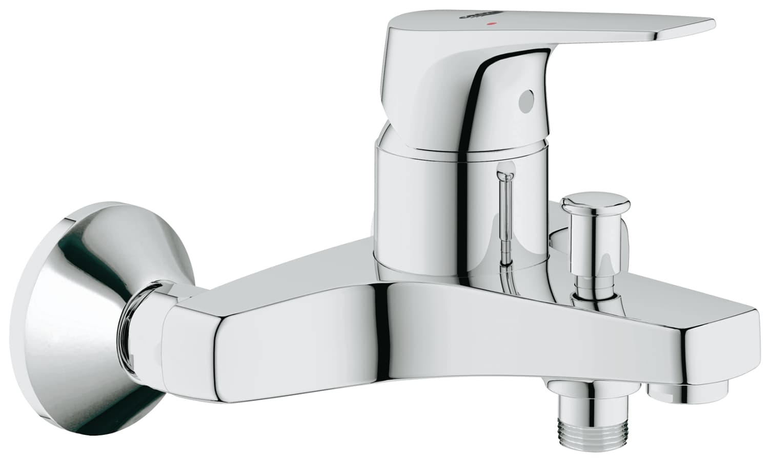 Mitigeur monocommande bain/douche GROHE Bauflow Chrome — image 2