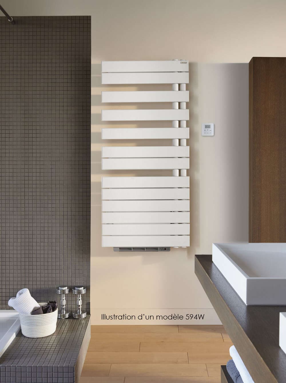 Radiateur Acova Fassane Spa +Air Asymétrique à droite