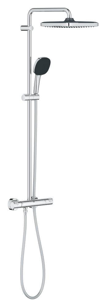 Colonne de douche avec mitigeur thermostatique GROHE Vitalio Comfort Chrome