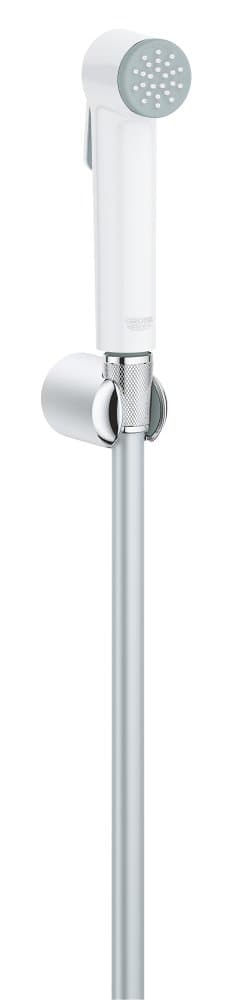 Support de douche mural blanc GROHE Tempesta F Trigger Spray Chrome