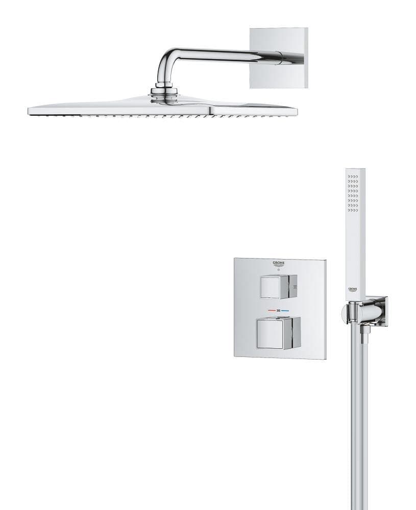 Douche encastrée avec Rainshower Mono Cube GROHE Grohtherm Pack Chrome — image 3