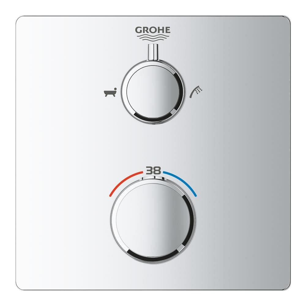 Mitigeur thermostatique bain/douche GROHE Grohtherm Chrome — image 2