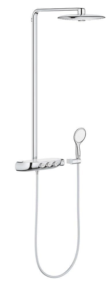 Colonne de douche avec mitigeur thermostatique GROHE Rainshower System Smartcontrol Duo Chrome