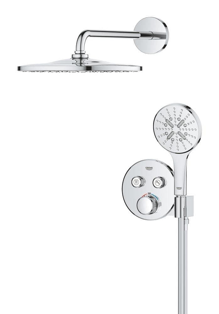 Douche encastrée avec Rainshower Mono GROHE Grohtherm Smartcontrol Pack Chrome — image 3