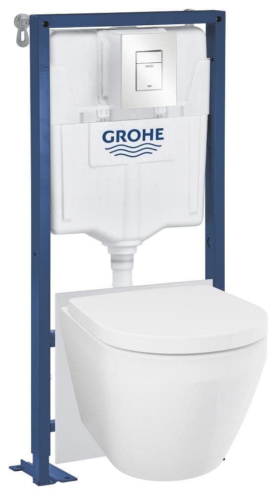 Bâti support 5-en-1 pour WC GROHE Solido Euro Ceramic Chrome