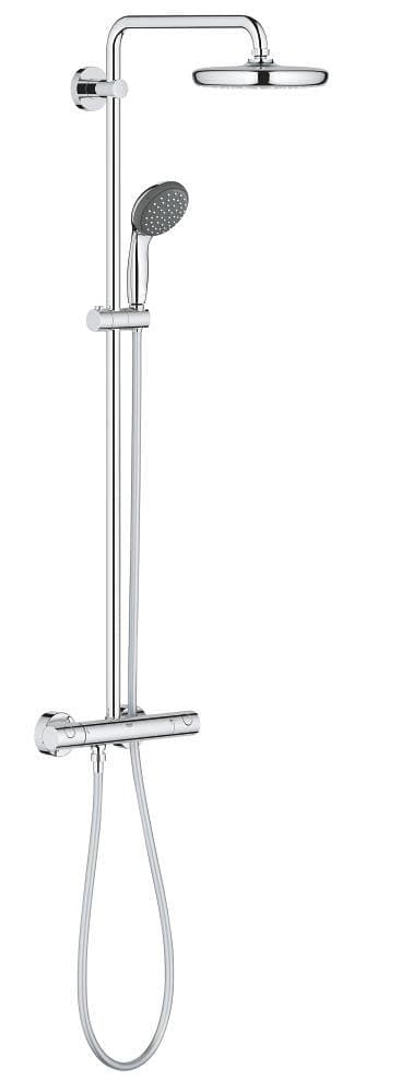 Colonne de douche avec mitigeur thermostatique GROHE Vitalio Start System Chrome