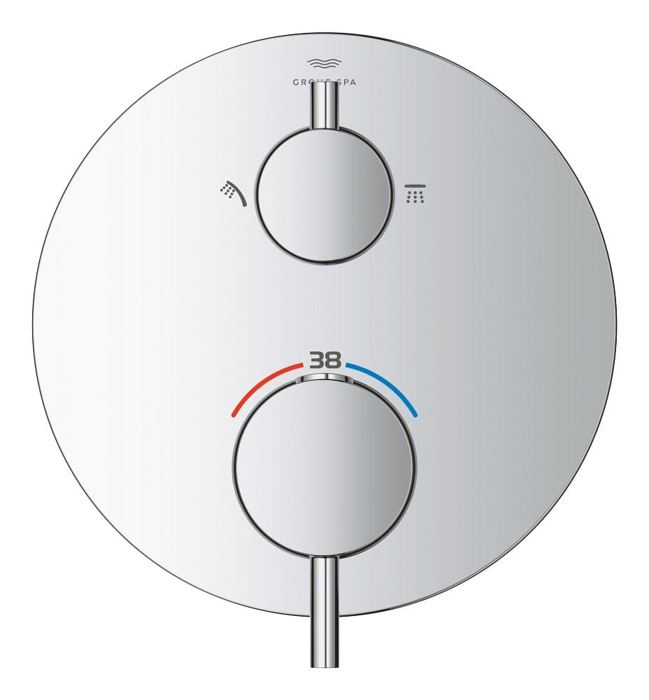 Mitigeur thermostatique douche de tête / douchette GROHE Atrio Chrome — image 2
