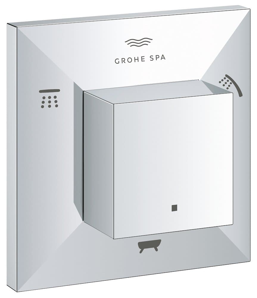 Voies (2 entrées, ) GROHE Allure Brilliant Inverseur Chrome