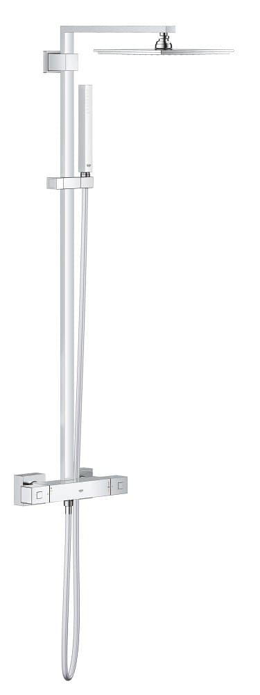 Colonne de douche avec thermostatique pour montage mural GROHE Euphoria Cube System Chrome