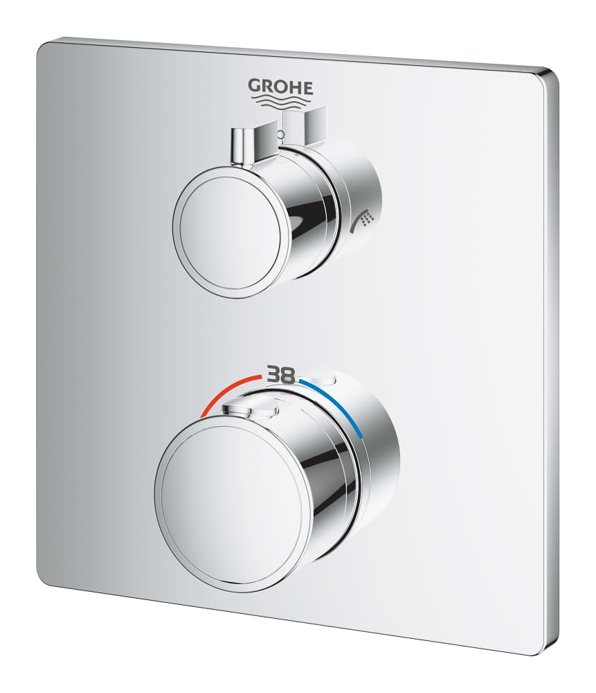 Mitigeur thermostatique bain/douche GROHE Grohtherm Chrome — image 5