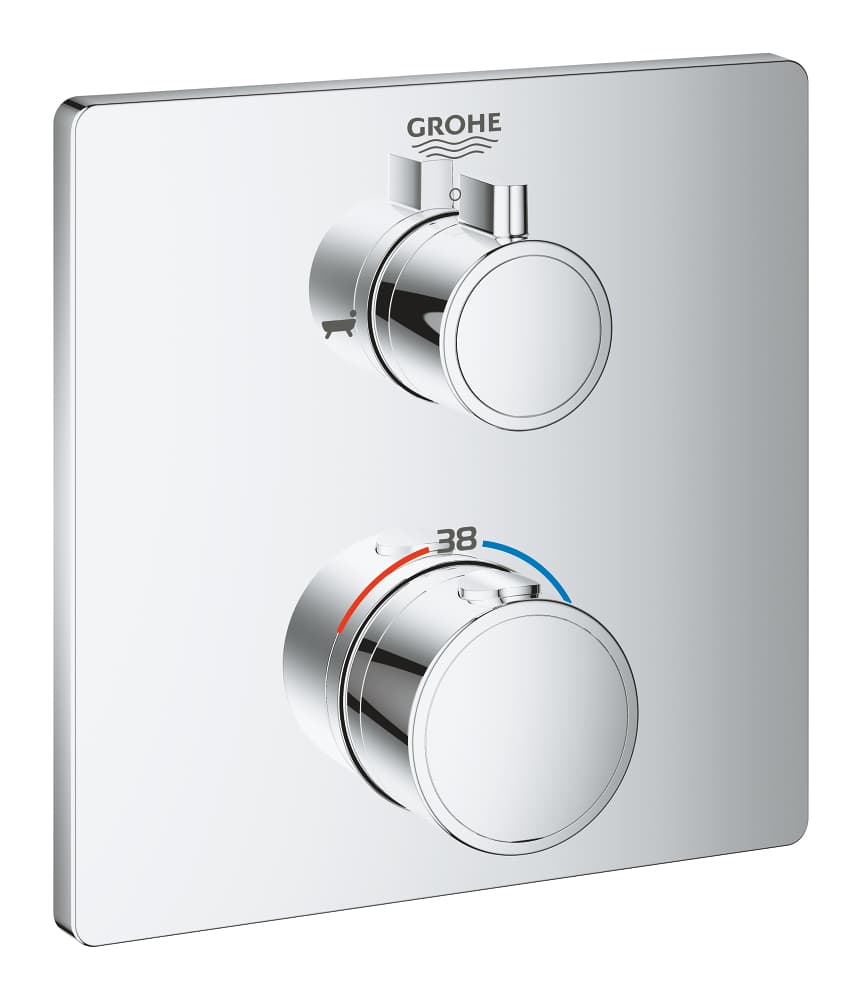 Mitigeur thermostatique bain/douche GROHE Grohtherm Chrome — image 4