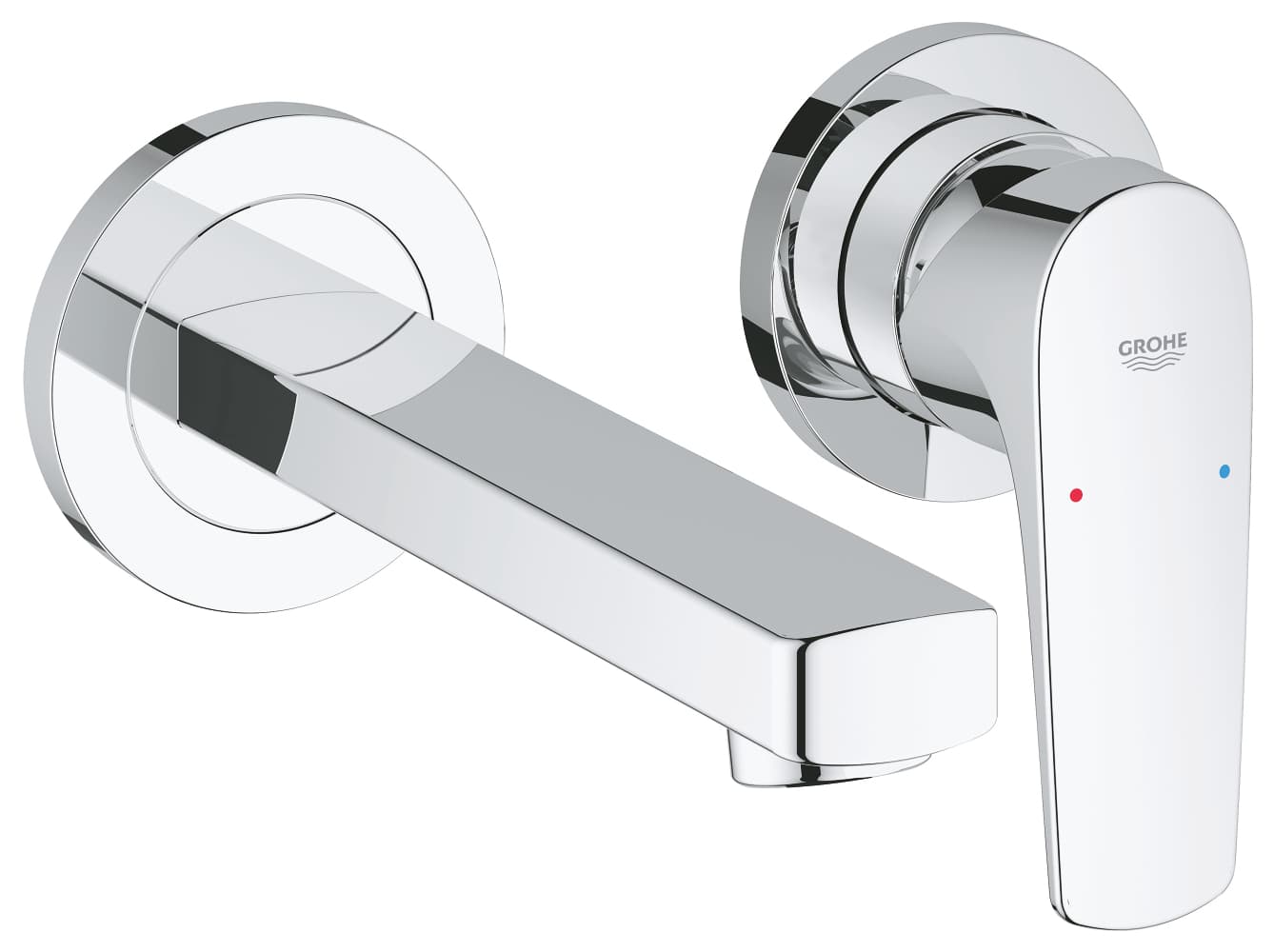 Mitigeur monocommande 2 trous lavabo GROHE Bauflow Chrome — image 2