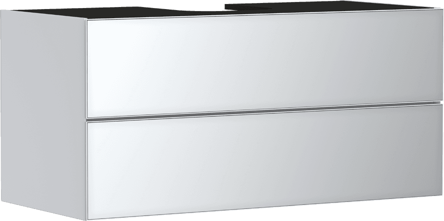 Xevolos E Meuble bas 1180/550 pour vasque/lavabo à poser Xevolos E, 2 tiroirs, caisson Blanc mat Hansgrohe