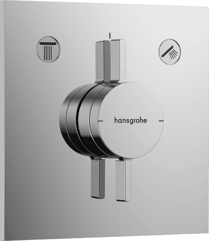DuoTurn E Set de finition pour mitigeur mécanique encastré avec 2 fonctions Hansgrohe
