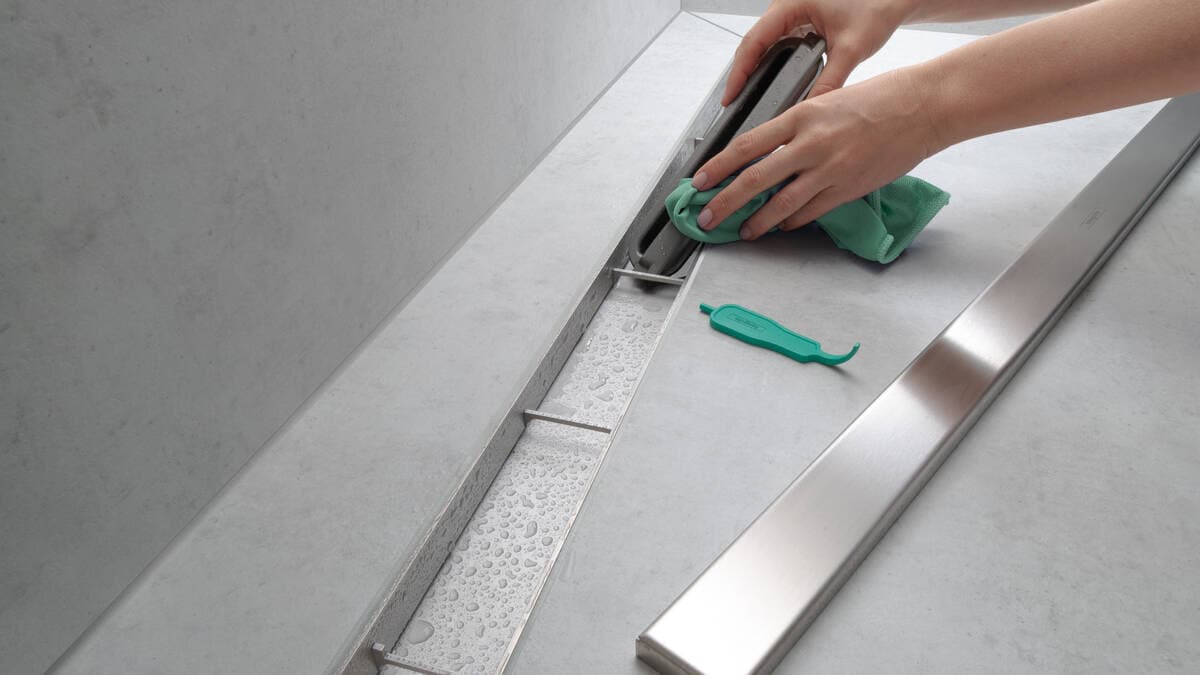 uBox universal Corps d'encastrement pour caniveau de douche linéaire pour installation à faible hauteur Hansgrohe — image 4