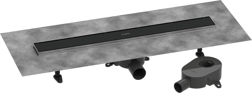 RainDrain Go Kit complet pour installation caniveau de douche à carreler 700 hauteur faible/standard Hansgrohe