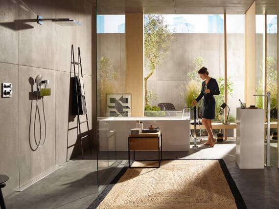 Raindance E Douche de tête 300 1jet avec bras de douche Hansgrohe — image 2