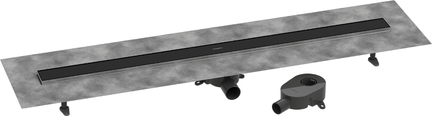 RainDrain Go Kit complet pour installation caniveau de douche à carreler 1200 hauteur faible/standard Hansgrohe