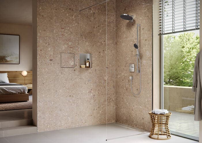 XtraStoris Rock Niche murale 300/300/100 avec porte à carreler Hansgrohe — image 2