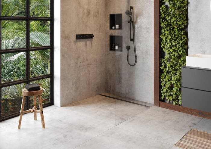 RainDrain Match Plus Caniveau de douche linéaire 1000 avec cadre réglable en hauteur Hansgrohe — image 2