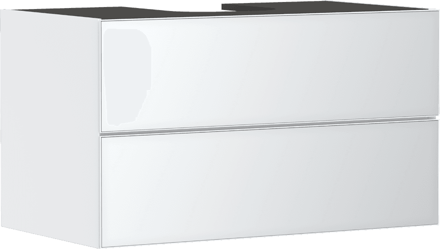 Xevolos E Meuble bas 980/550 pour vasque/lavabo à poser Xevolos E, 2 tiroirs, caisson Blanc mat Hansgrohe