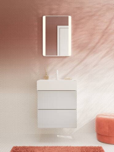 Xevolos E Meuble bas pour plan vasque 580/475, 2 tiroirs, caisson Blanc mat Hansgrohe — image 2