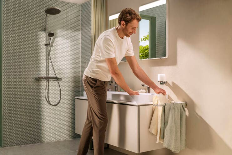 Activera S Colonne de douche 240 1jet EcoSmart avec mitigeur thermostatique ShowerTablet Select 360 Hansgrohe