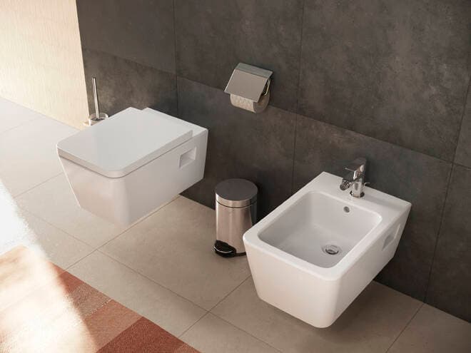 EluPura Original Q Bidet suspendu 540 avec trou pour robinet et trop-plein Hansgrohe — image 2