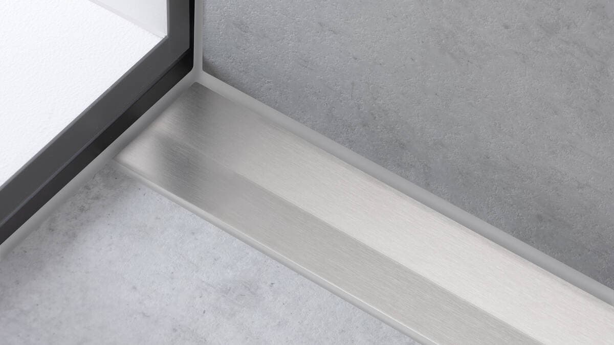 RainDrain Flex Caniveau de douche linéaire 1000 découpable pour installation contre le mur Hansgrohe — image 4