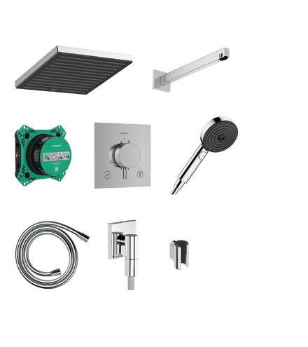 Pulsify E Ensemble de douche encastrée thermostatique Pulsify Select E / Ecostat Comfort E Hansgrohe