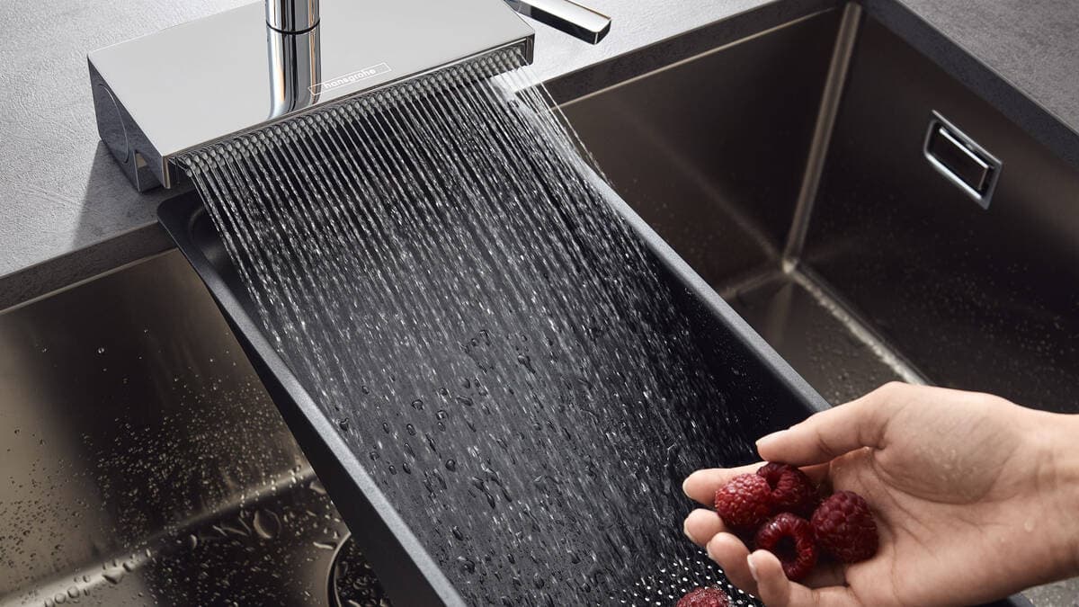 Aquno Select M81 Mitigeur de cuisine 170 avec douchette extractible, 3 jets Hansgrohe — image 6