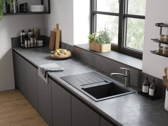 Focus M41 Mitigeur de cuisine 260, avec robinet d'arrêt, 1 jet Hansgrohe