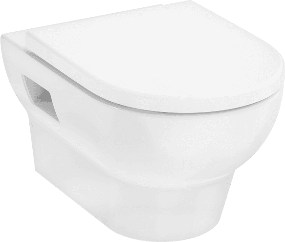 GladeLake S Pack WC suspendu 540 avec système de chasse AquaChannel, avec abattant Hansgrohe