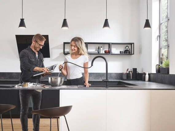 Talis M54 Mitigeur de cuisine 210 EcoSmart avec douchette extractible 2jets Hansgrohe