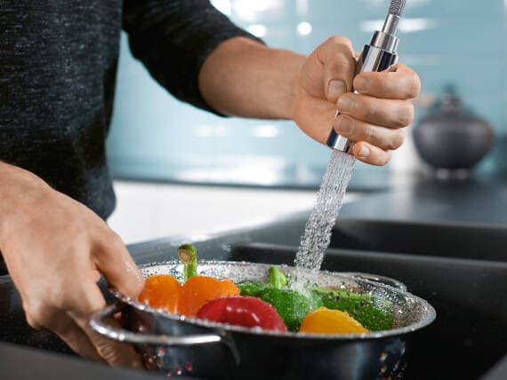 Talis M54 Mitigeur de cuisine 210, avec douchette extractible 1 jet Hansgrohe — image 2
