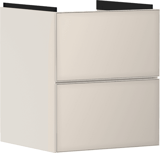 Xevolos E Meuble bas pour lave-mains 480/475, 2 tiroirs, caisson Beige mat Hansgrohe