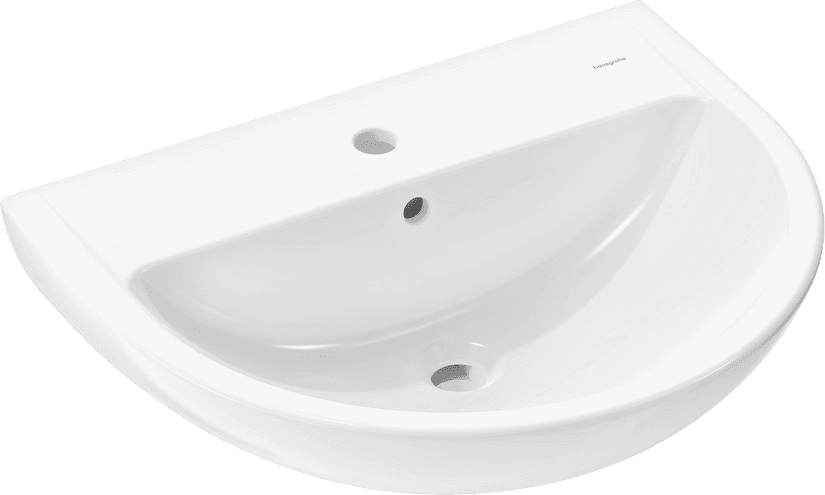 GladeLake S Lavabo 600/490 avec trou pour robinet et trop-plein Hansgrohe