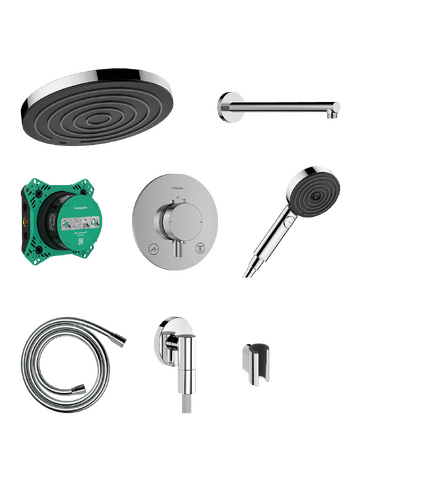 Pulsify S Ensemble de douche encastrée thermostatique Pulsify Select S / Ecostat Comfort S Hansgrohe