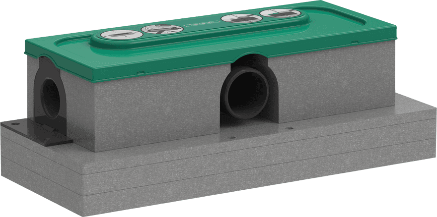uBox universal Corps d'encastrement pour caniveau de douche linéaire pour installation standard Hansgrohe