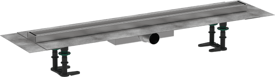 RainDrain Compact Caniveau de douche linéaire 800 avec hauteur d'encastrement 43 mm à carreler Hansgrohe