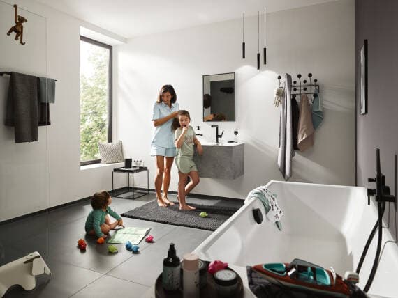 Finoris Mitigeur de bidet, bonde clic-clac Hansgrohe