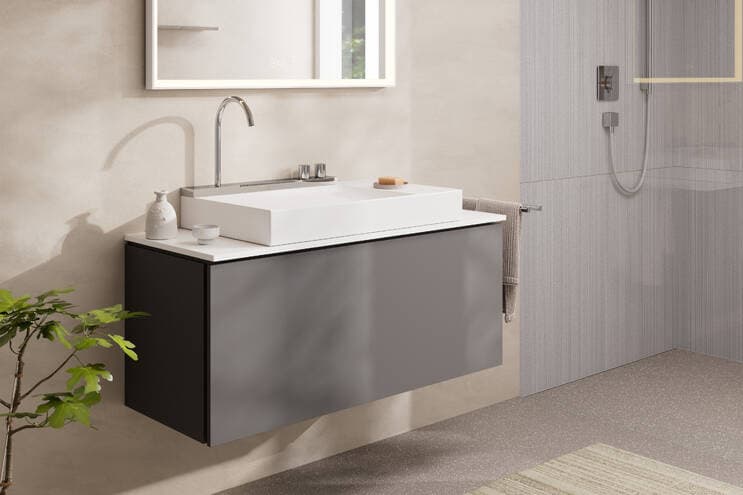 Avalegra AquaUnit 780/475 avec plage de pose à droite Hansgrohe — image 2
