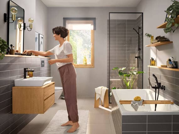 Rebris E Mitigeur de bidet avec tirette et vidage Hansgrohe — image 2